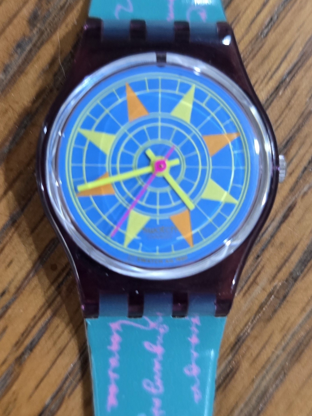 NWT 1991 Swatch Lady Compass LV100